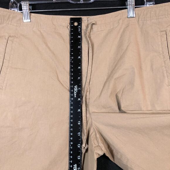 Talbots Womens Pants Brown High Rise Petite Wide Straight Leg Stretch 14P - Picture 8 of 12